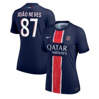 Paris Saint-Germain Joao Neves #87 Domáci Ženy futbalový dres 2024-25 Krátky Rukáv